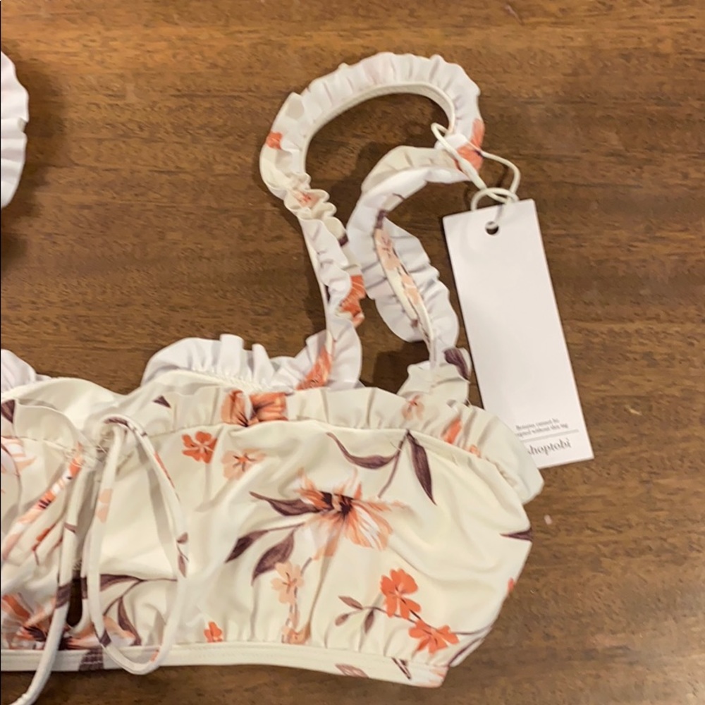 Lora Beige Ruched Bikini set - Picture 7 of 8